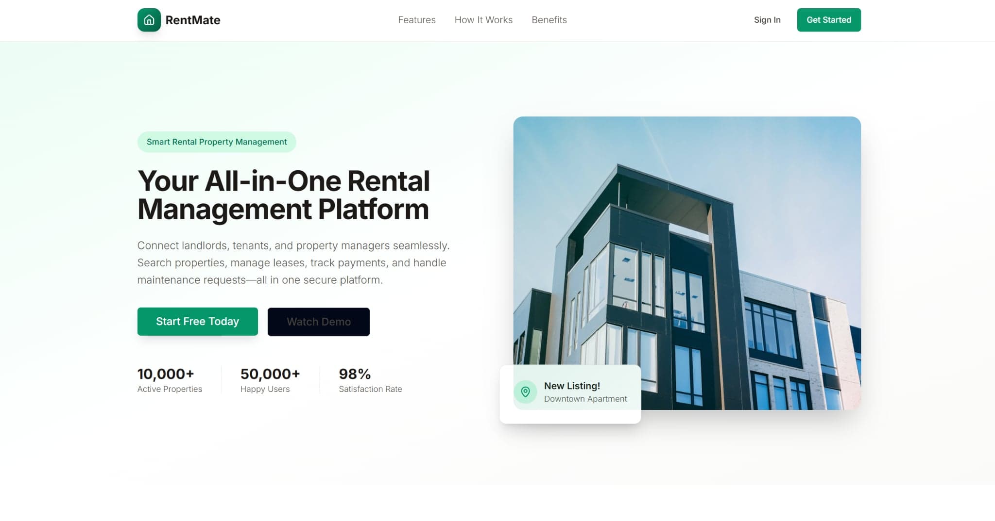 RentMate - Rental Property Web Application